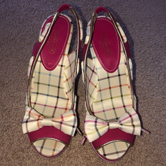 Coach heel wedges - Picture 1 of 4